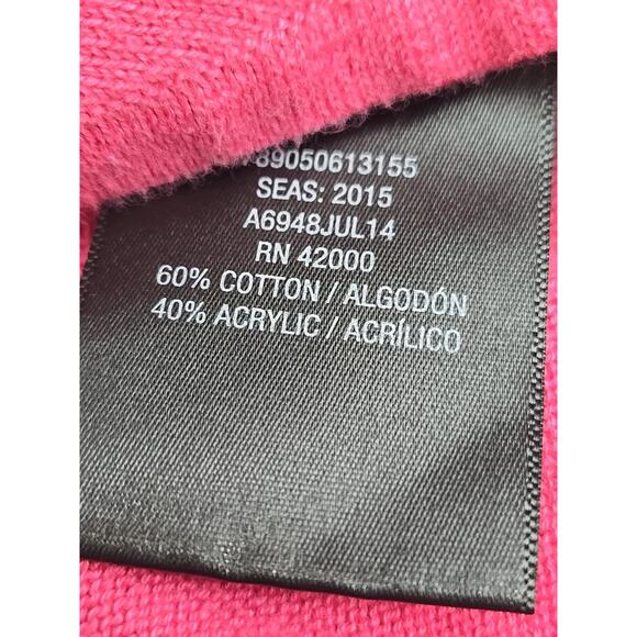 Crop Cardigan In Pink Girls XL Button Closure Knitted Shrug Sweater Top - Picture 5 of 6